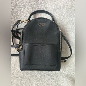 Kate Spade New York Mini Backpack Crossbody Black Purse